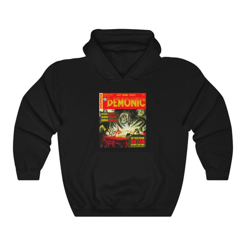 Demonic Comic Book Style - Pullover Hoodie Sweatshirt