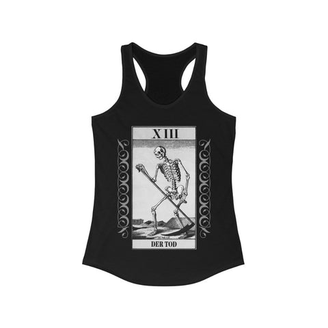 Der Tod - German Death Tarot Card - Racerback Tank