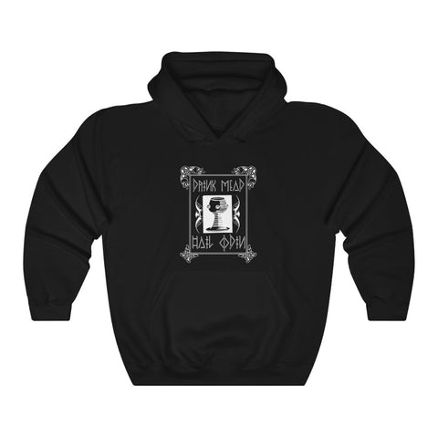 Drink Mead Hail Odin - Heavy Blend™ Pullover Hooded Sweatshirt