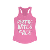 Resting Witch Face Women's Ideal Racerback Tank - lefthandcraft