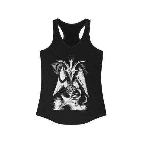 Baphomet Negative - Racerback Tank