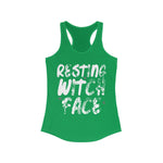 Resting Witch Face Women's Ideal Racerback Tank - lefthandcraft