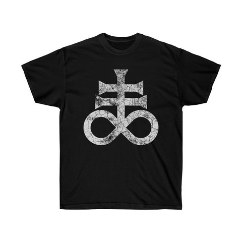 Leviathan Cross Grunge - Satanic Ultra Cotton Tee