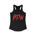 Satan Logo Women's Ideal Racerback Tank - lefthandcraft